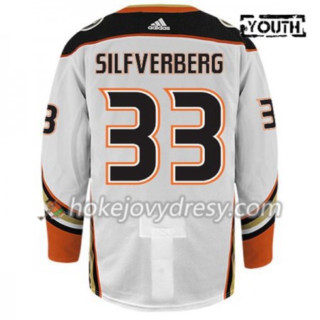 Dětské Hokejový Dres Anaheim Ducks JACOB SILFVERBERG 33 Adidas Bílá Authentic